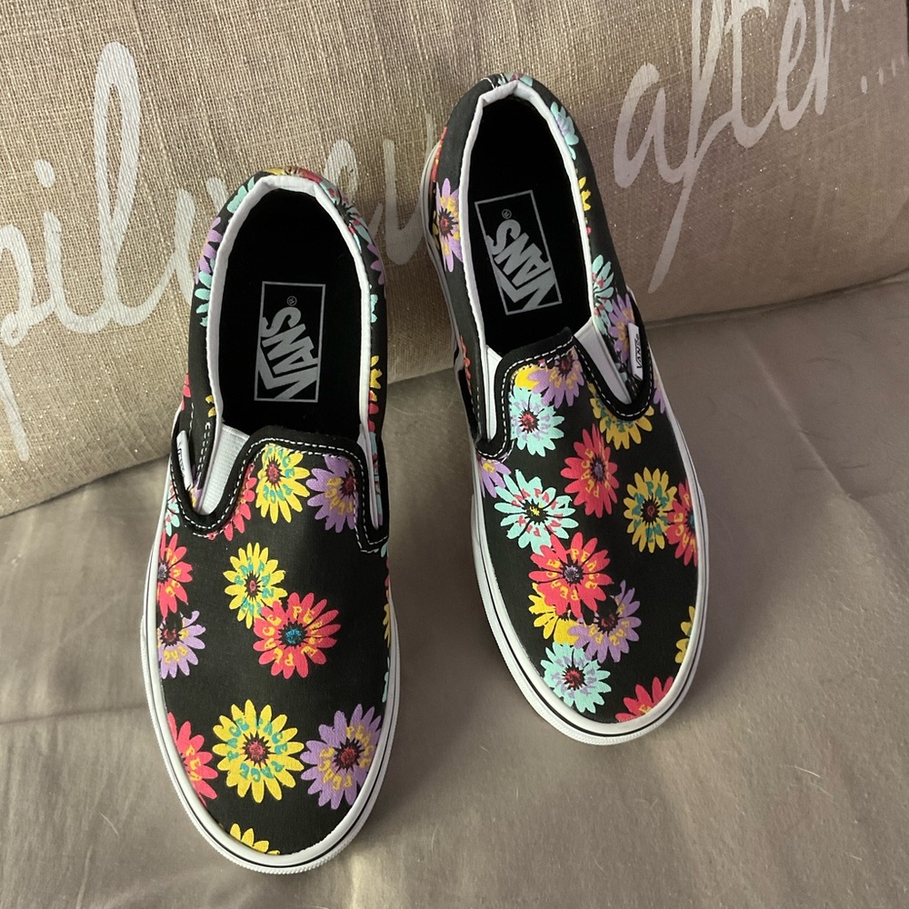 Colorful flower vans